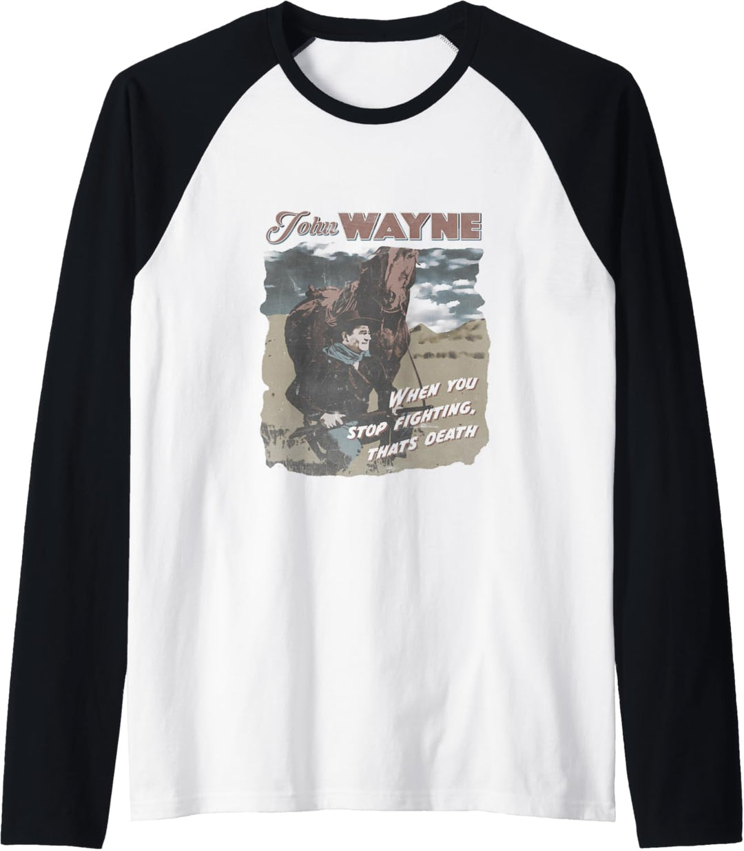 John Wayne der Sieg Raglan