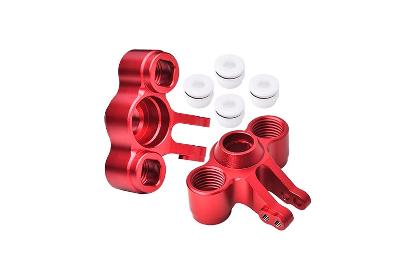 GPM for Traxxas Mini E-Revo, Mini Slash, Mini Summit Aluminum Front/Rear Knuckle Arm - 1Pr Set Red