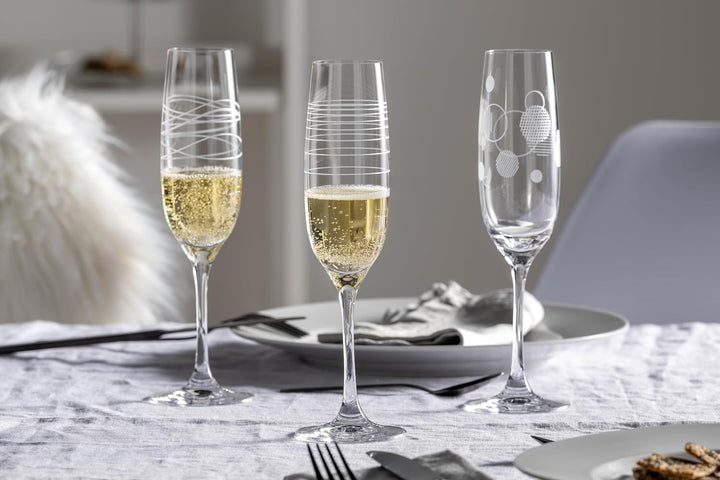LEONARDO HOME 061798 Casella Sektgläser, Glas Sektkelche, Sektkelche