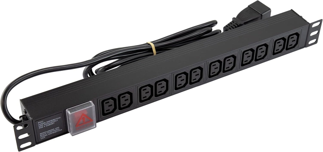 Strom Verteilen Einheit C20 Zum C13 12 Wege IEC Buchse 19 inch Horizontal PDU 16a [12 Way Horizontal