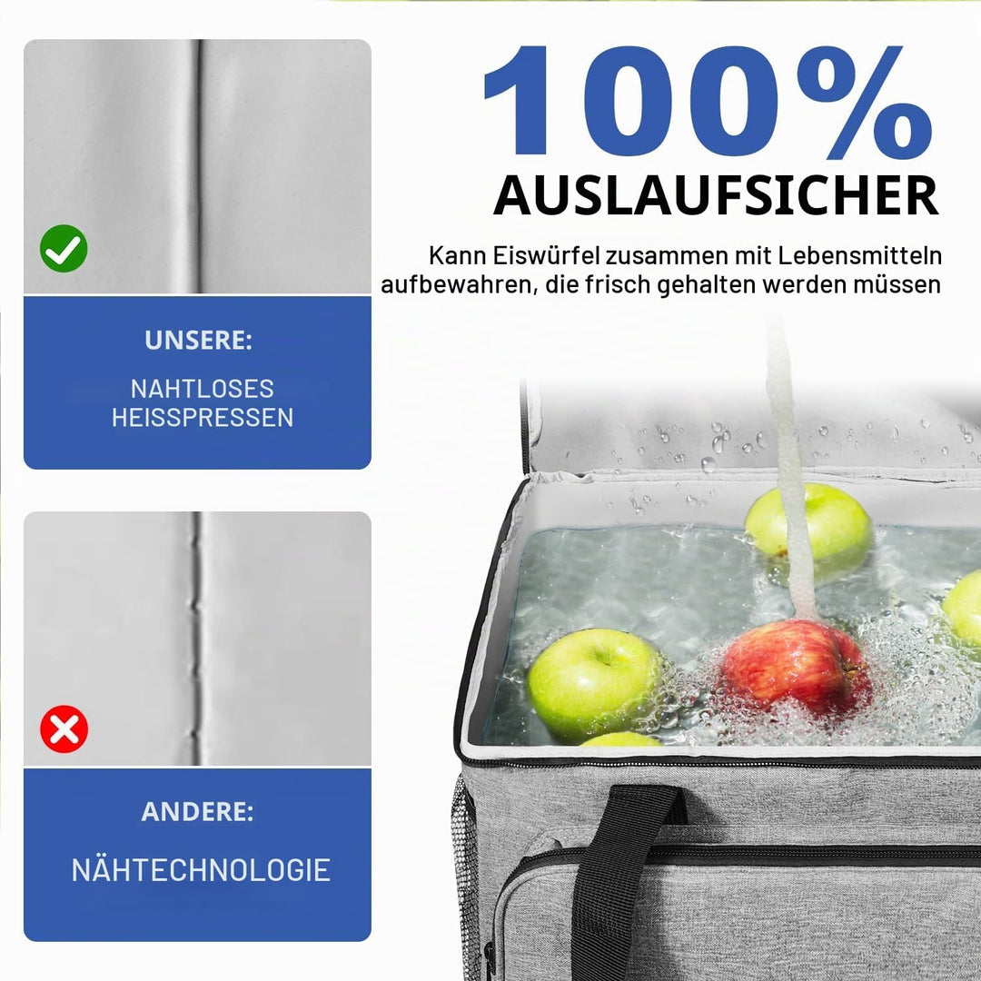 25L Kühltasche Faltbar für Essen &amp; Getränke-Lsolierte Tasche, Auslaufsicher &amp; Wasserdicht-Strand Pic
