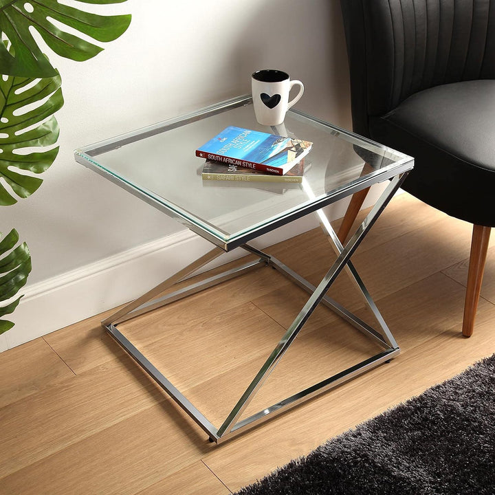 Versa Trento Beistelltisch für das Wohnzimmer, Schlafzimmer oder die Küche. Moderner, niedriger Tisc