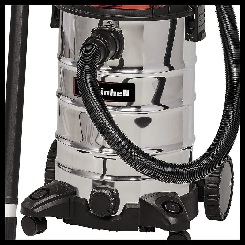 Einhell Nass-Trockensauger TC-VC 1930 SA (1.500 W, 30 L, Blasanschluss, Kabelhalterung, Zubehörhalte