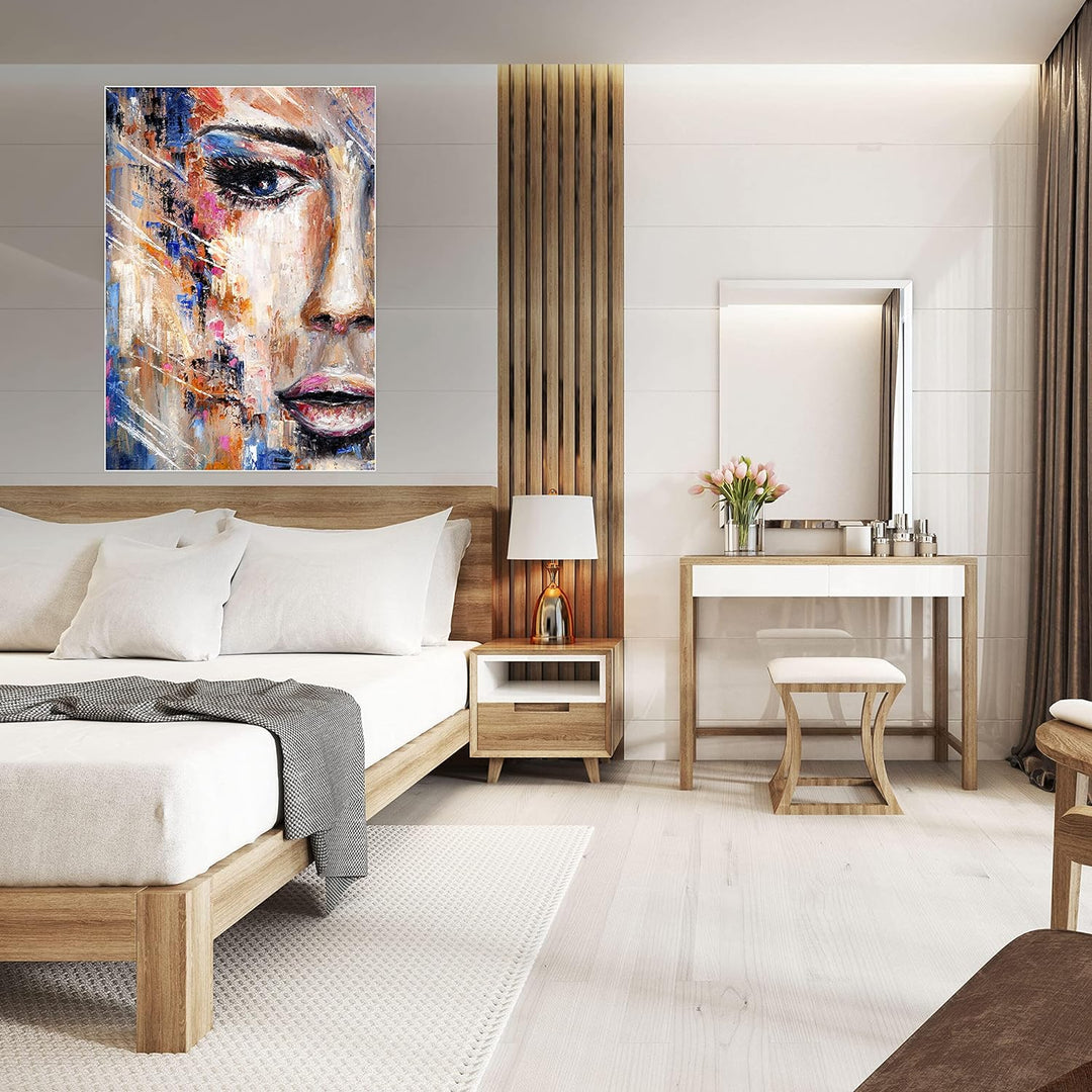 wandmotiv24 Poster als Wanddeko, Grösse Din A0, Abstraktes Frauen Gemälde, Farbe, Abstrakt, Kunst, M