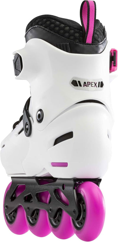 Rollerblade Mädchen Apex Inlineskate 235 White/Pink, 235 White/Pink