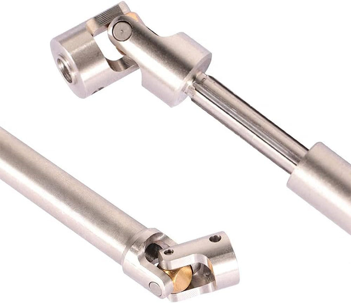 2 Stück Universal-Edelstahl-Mittelantriebswelle Dogbone 110 mm-155 mm, Upgrade passend für Tamiay RC