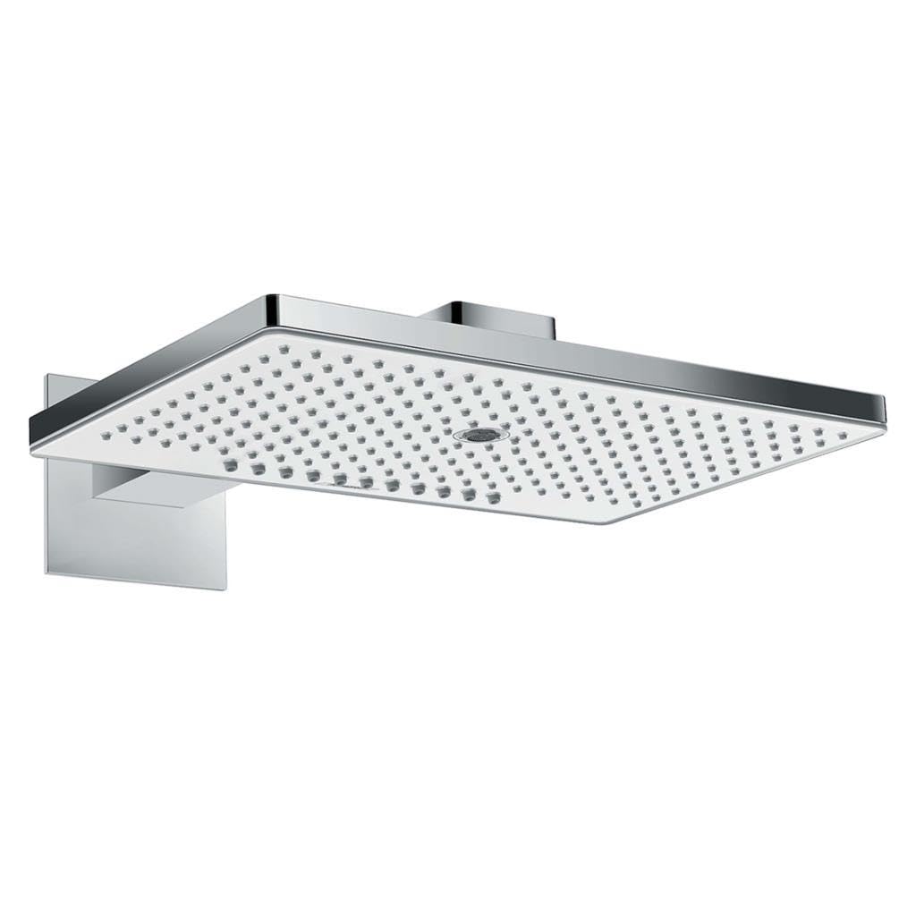 hansgrohe Rainmaker Select 460 Duschkopf, Kopfbrause mit 3 Strahlarten, Weiss/Chrom Wandanschluss 3