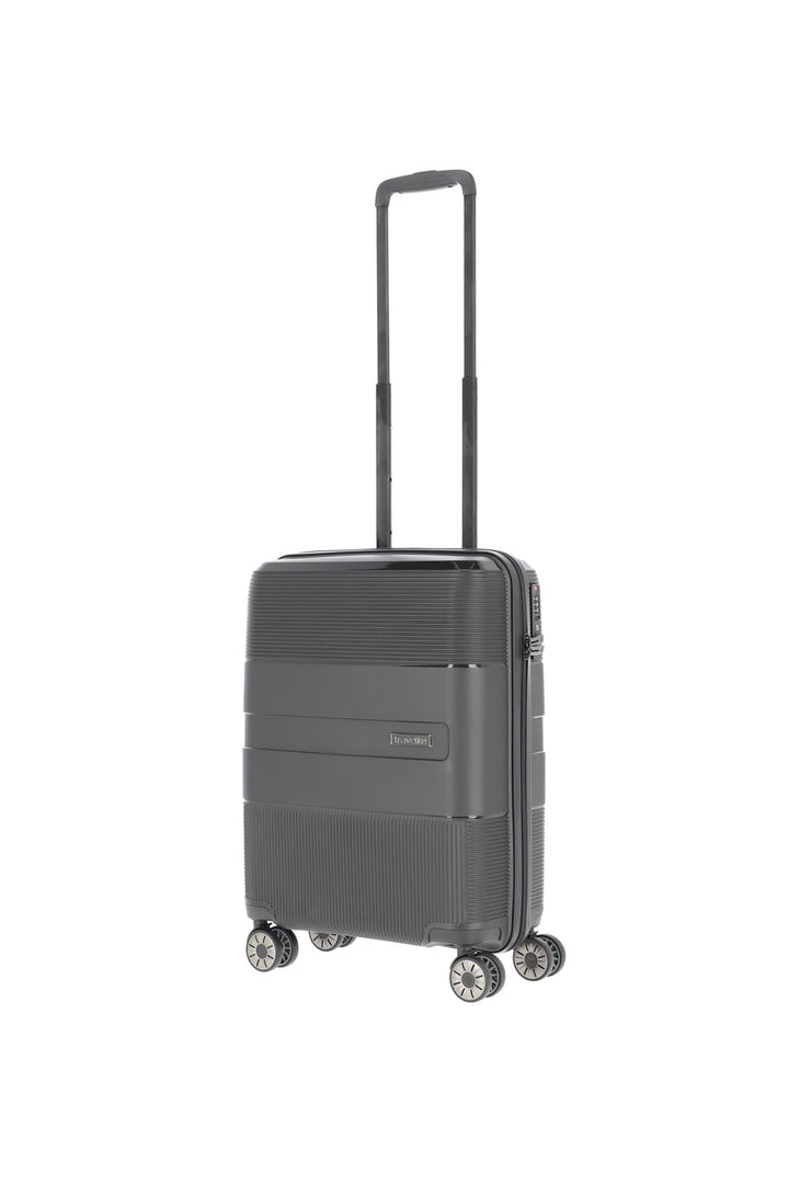 travelite 4-Rad Hartschalen Handgepäck Koffer klein mit TSA Schloss, Gepäck Serie WAAL: Stabiler Tro