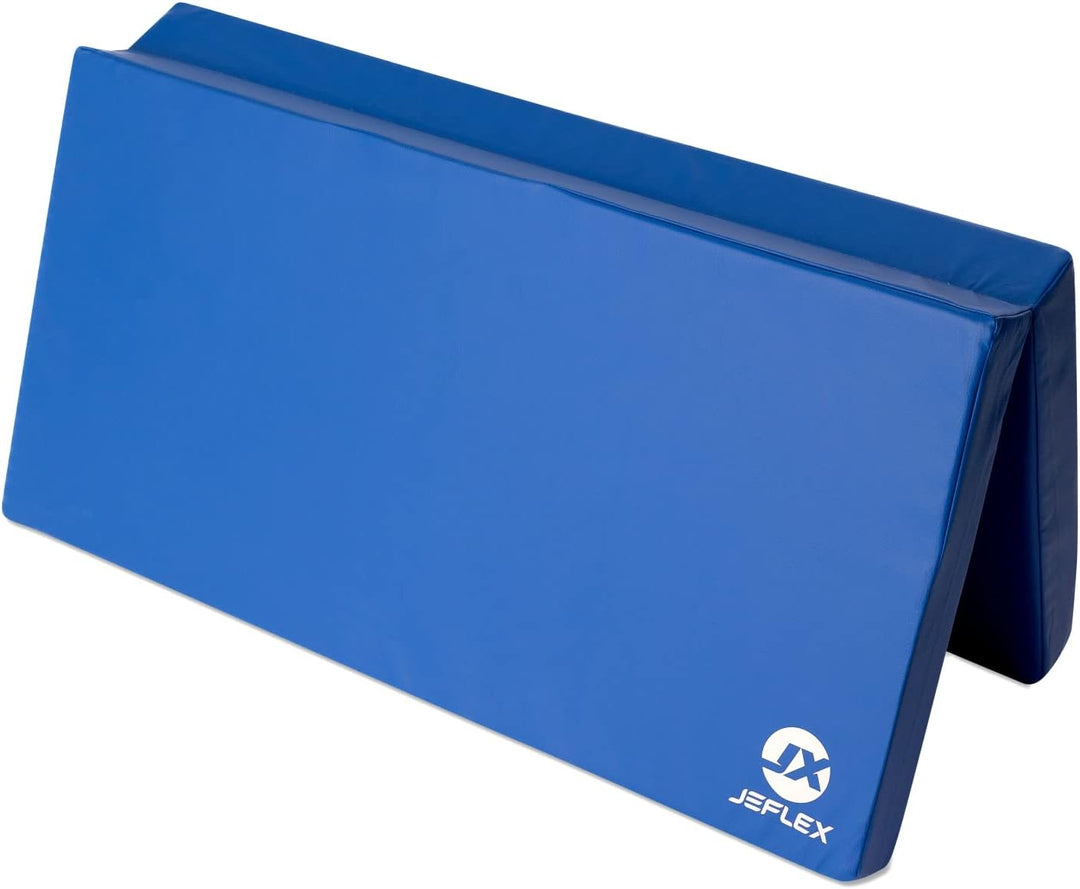 Jeflex - blaue klappbare Weichbodenmatte & Turnmatte 100 x 100 x 8 cm MADE IN GERMANY/faltbare Gymna