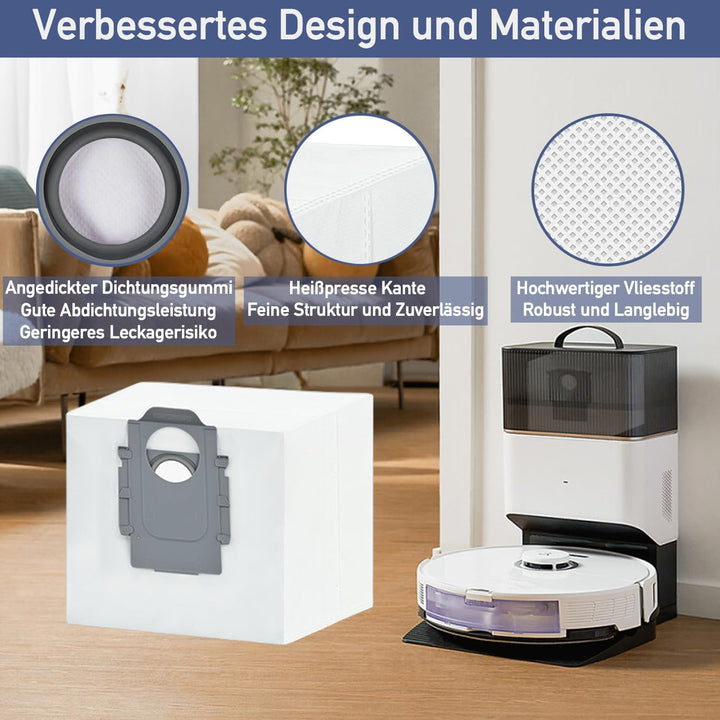 Staubsaugerbeutel für Roborock S8-Pro-Ultra S8-Plus S7-MaxV-Ultra - S7 Pro Ultra/ Q7 Max+/ Q7+/ Q8 M