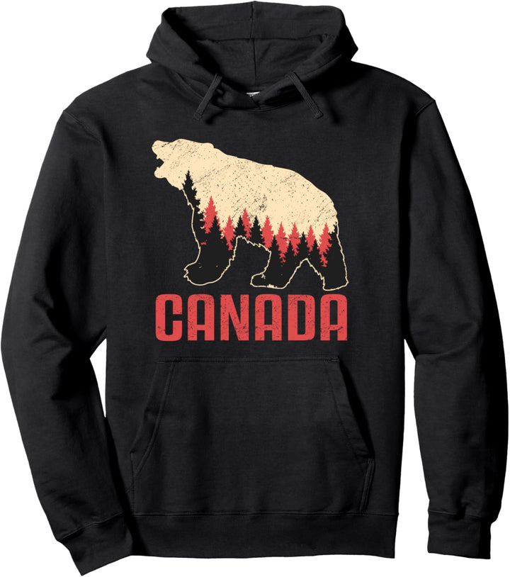 Kanada trägt Natururlaub Nordamerika Liebe Pullover Hoodie