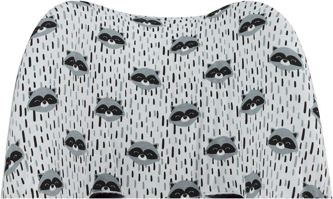 JYOKO Kids Baumwollbezug für Autositz kompatibel mit Pebble Maxi Cosi, Bebe Confort (Raccoon), Racco