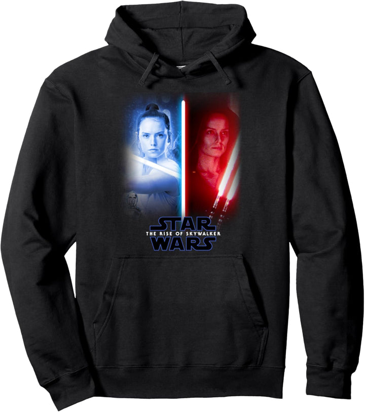 Star Wars: The Rise Of Skywalker Rey Split Poster Pullover Hoodie