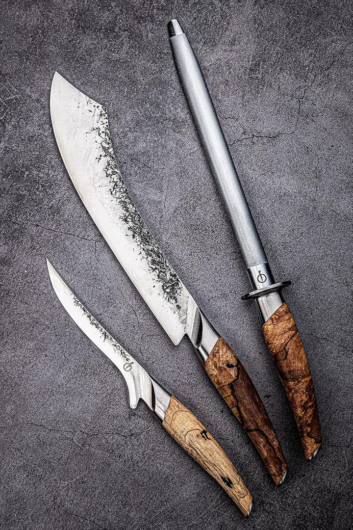 Forged Katai Wetzstahl Diamant, 26cm, handgefertigt, in Holzkiste