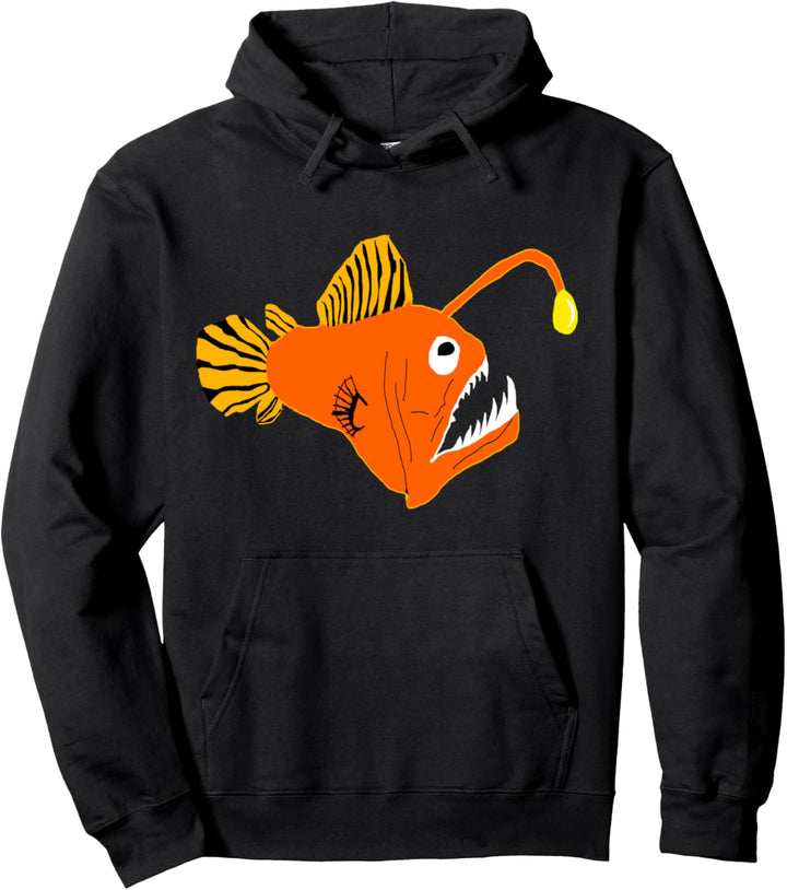 Anglerfisch Tiefsee Angler Fisch Hochsee Seeteufel Pullover Hoodie