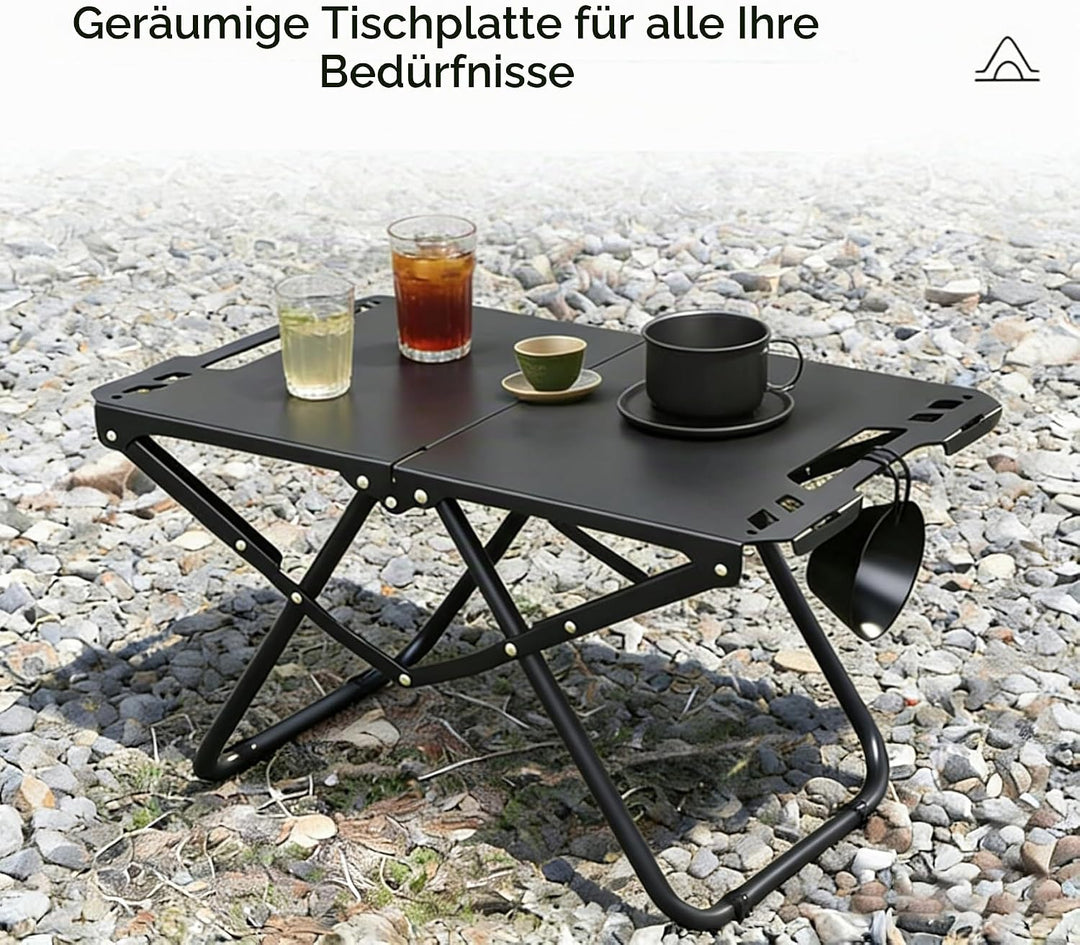 Campingtisch, Leichter Aluminiumlegierungs-klappbarer Klapptisch, Kleiner Campingtisch für Outdoor-P