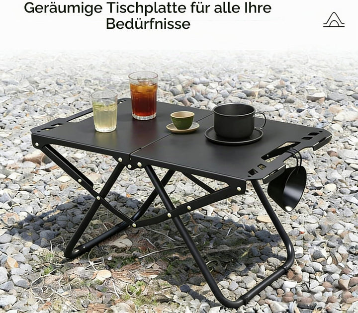 Campingtisch, Leichter Aluminiumlegierungs-klappbarer Klapptisch, Kleiner Campingtisch für Outdoor-P