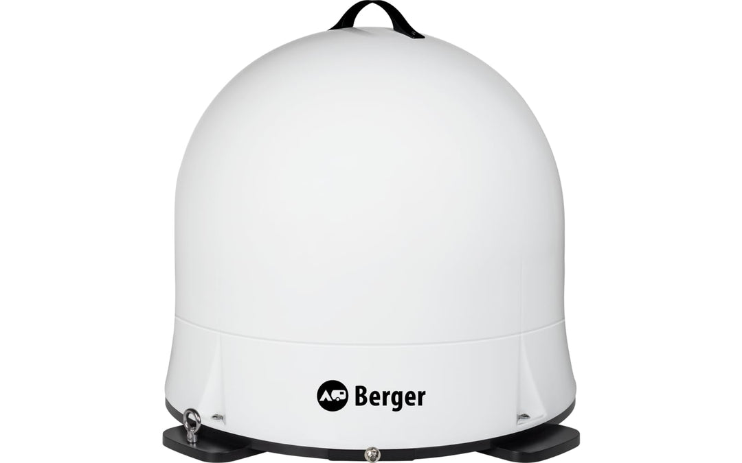 BERGER Move 4.0 Mobile Sat-Antenne | Vollautomatisch für Camping weiss, weiss