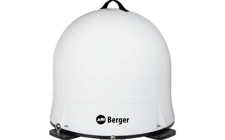 BERGER Move 4.0 Mobile Sat-Antenne | Vollautomatisch für Camping weiss, weiss