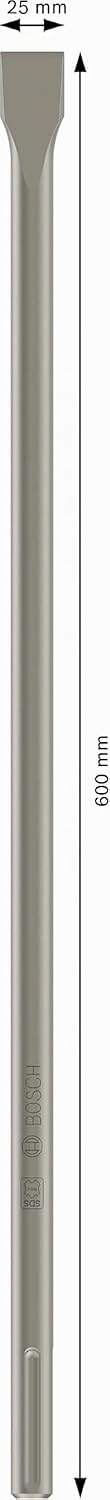 Bosch Professional Flachmeissel SDS-max, Länge 600 mm, Flach