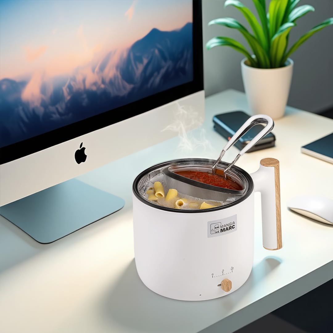 All-In-One Pastapot I Nudelkocher mit Sieb & Sauciere | Pasta & Sosse in nur 5 Minuten I Vollelektri
