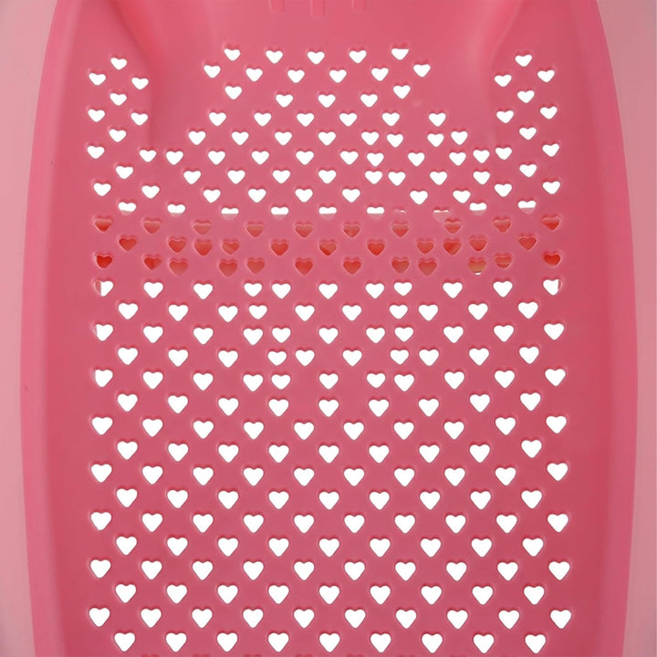 Relaxdays Baby-Badehilfe Set, mit Haarwaschbecher, tränenfrei, Badestütze rutschfest, HBT: 19x51,5x3