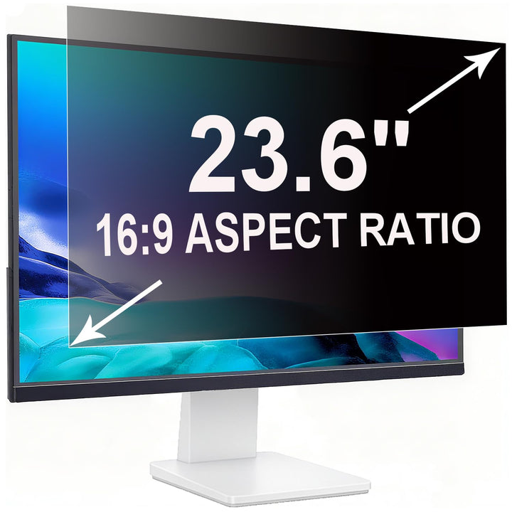 Sichtschutzfolie für 23.6 Zoll 16:9 (52.2x29.4cm) Monitor - Blaulichtfilter & Blendschutz, Abnehmbar