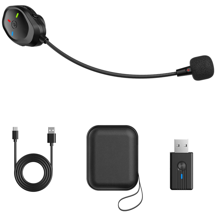 TONOR Kabellos ModMic Kompatibel mit PS4/PS5, Rauschunterdrückung/EIN-klick-Mute/USB-Aufladbar, Abne