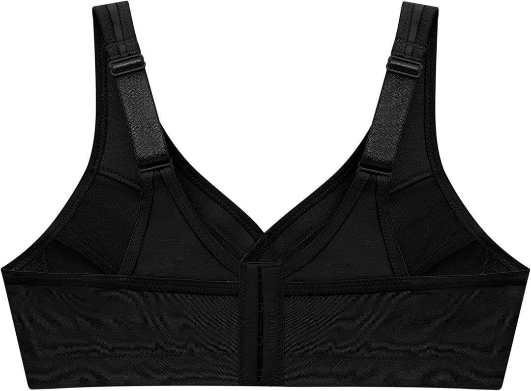 Glamorise Women's 1005 Full Coverage Bra 85C Schwarz, 85C Schwarz