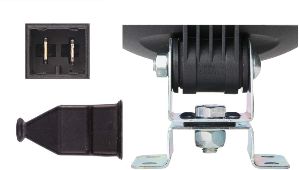 HELLA - Halogen-Arbeitsscheinwerfer - Oval 100 - 24/12V - Schraubanschluss/Anbau - 4-Punkt Befestigu