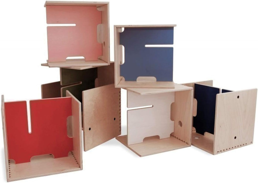 Unbekannt MAXintheBOX Kindermöbel-Set von perludi design Tisch Hocker Stuhl Sitzwürfel Regal/diverse