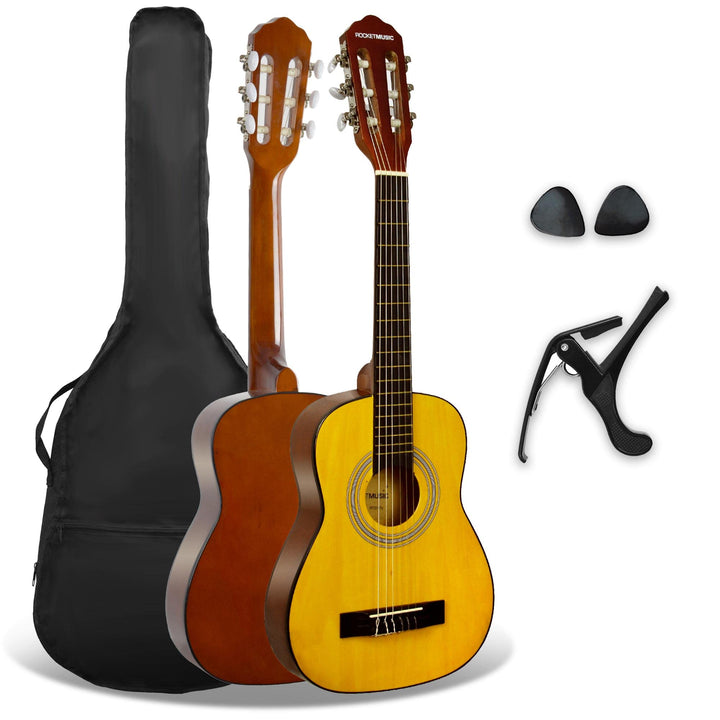 3rd Avenue XF 1/4 Flamencogitarren-Starterset in Junior-Grösse für Kinder, Konzertgitarre mit Nylons