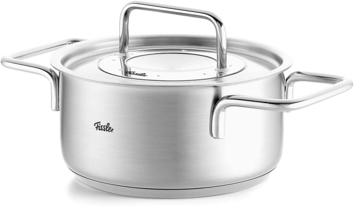 Fissler Pure Collection/Edelstahl-Kochtopf (Ø 16 cm, 1,9L) Töpfe inkl. Metall-Deckel, Innen-Skalieru