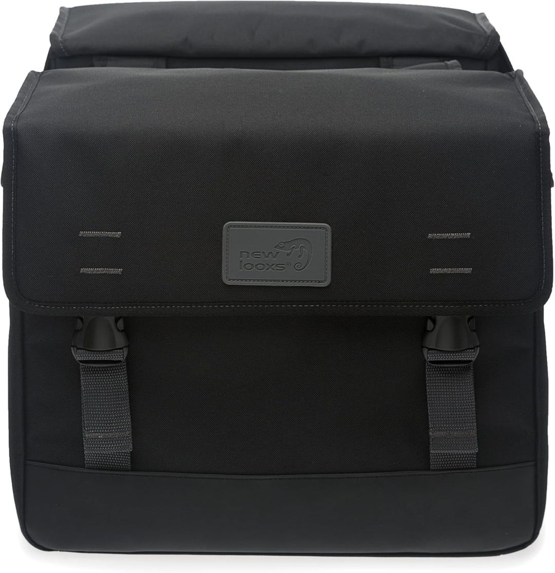 New Looxs Unisex-Adult Origin Double Doppelte Fahrradtasche, Black, 39 Liter