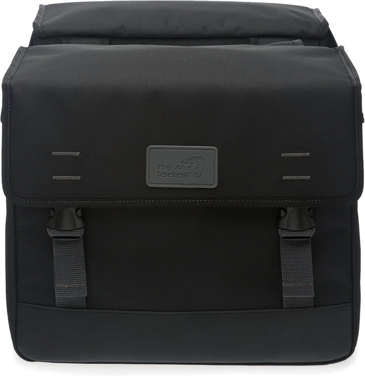 New Looxs Unisex-Adult Origin Double Doppelte Fahrradtasche, Black, 39 Liter