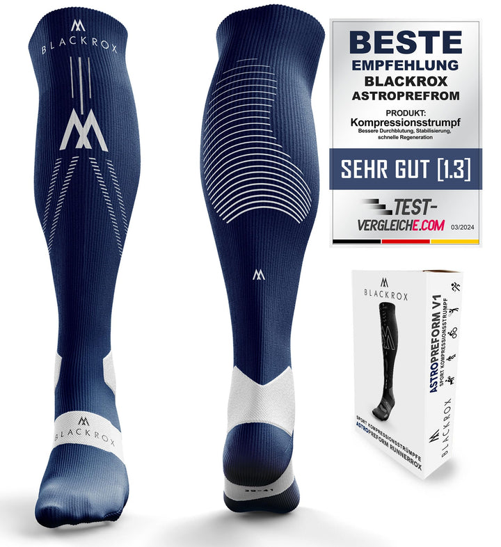 BLACKROX Kompressionsstrümpfe Sport Astropreform Kompressionssocken Vergleichssieger Sportkompressio