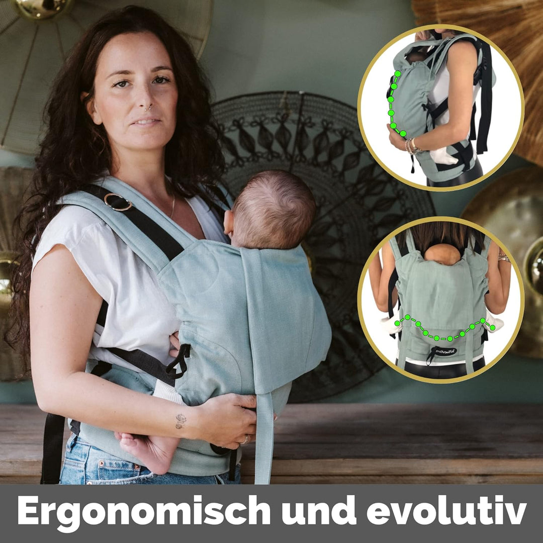 Amarsupiel - Babytrage Ergonomisch Von 4 bis 6 Monaten bis 3 oder 4 Jahre - Bequem und Einfach Anzup