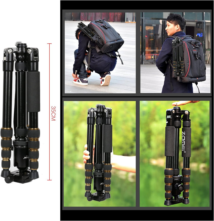 ZOMEI Z699 Magnesium Aluminiumlegierung Reise Kamera Stativ mit Kugelkopf für Canon, Sony, DSLR, Z69