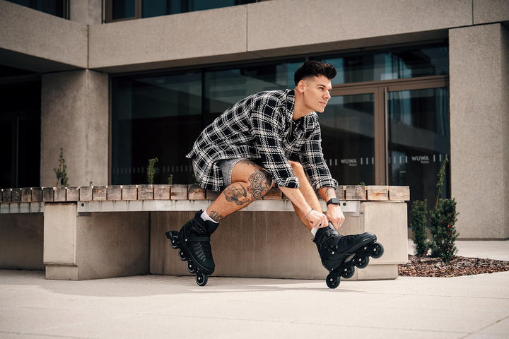 RAVEN Inline Skates Inliner für Kinder und Erwachsene OPTIONAL 2in1 mit Schlittschuhen verstellbar O