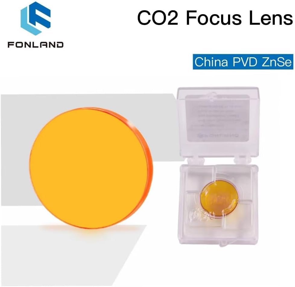 ZnSe Focus Lens Dia:12mm FL:50,8mm/2 Zoll, PVD ZnSe-Brennlinse für CO2 10600 nm 10,6 um Lasergravier