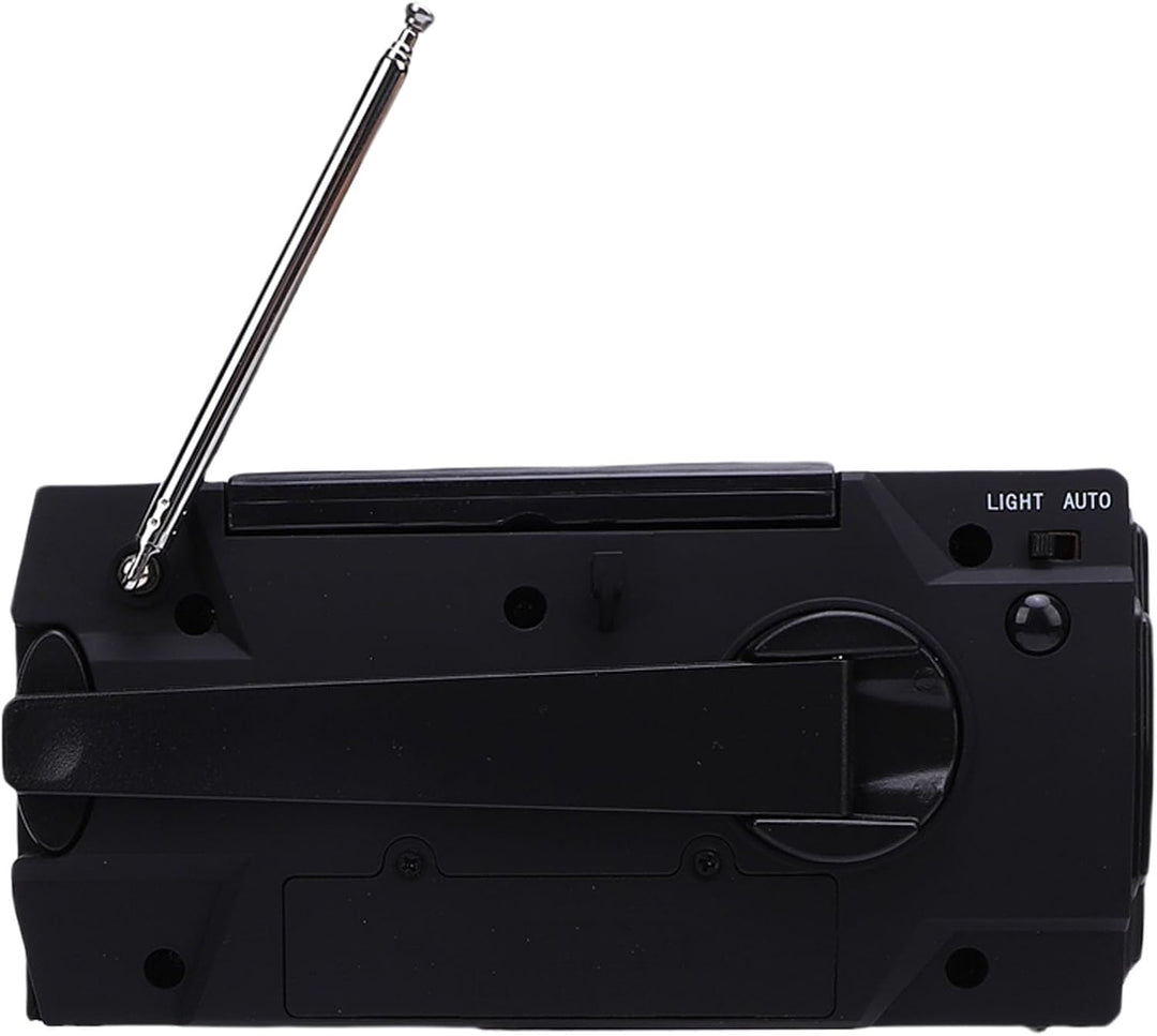 TOPINCN Notfallradio, 4000 MAh Handkurbel, Tragbares Solarradio, Wetterradio, Taschenlampe, Notstrom