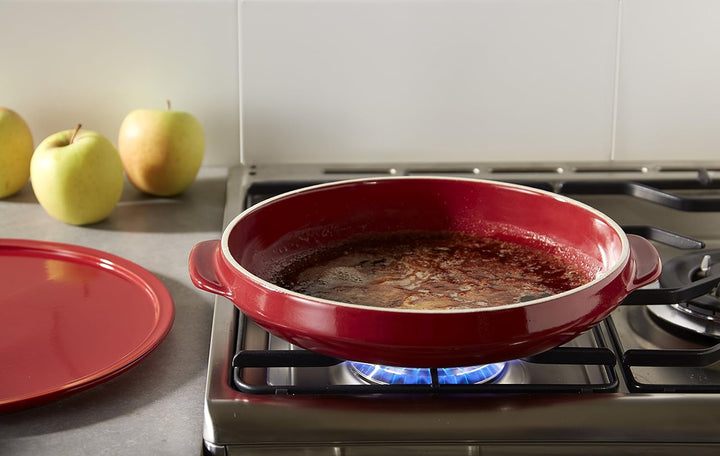 Tarte Tatin set E-box Ø290mm Emile Henry 9599-34 Grand Cru Red, Red