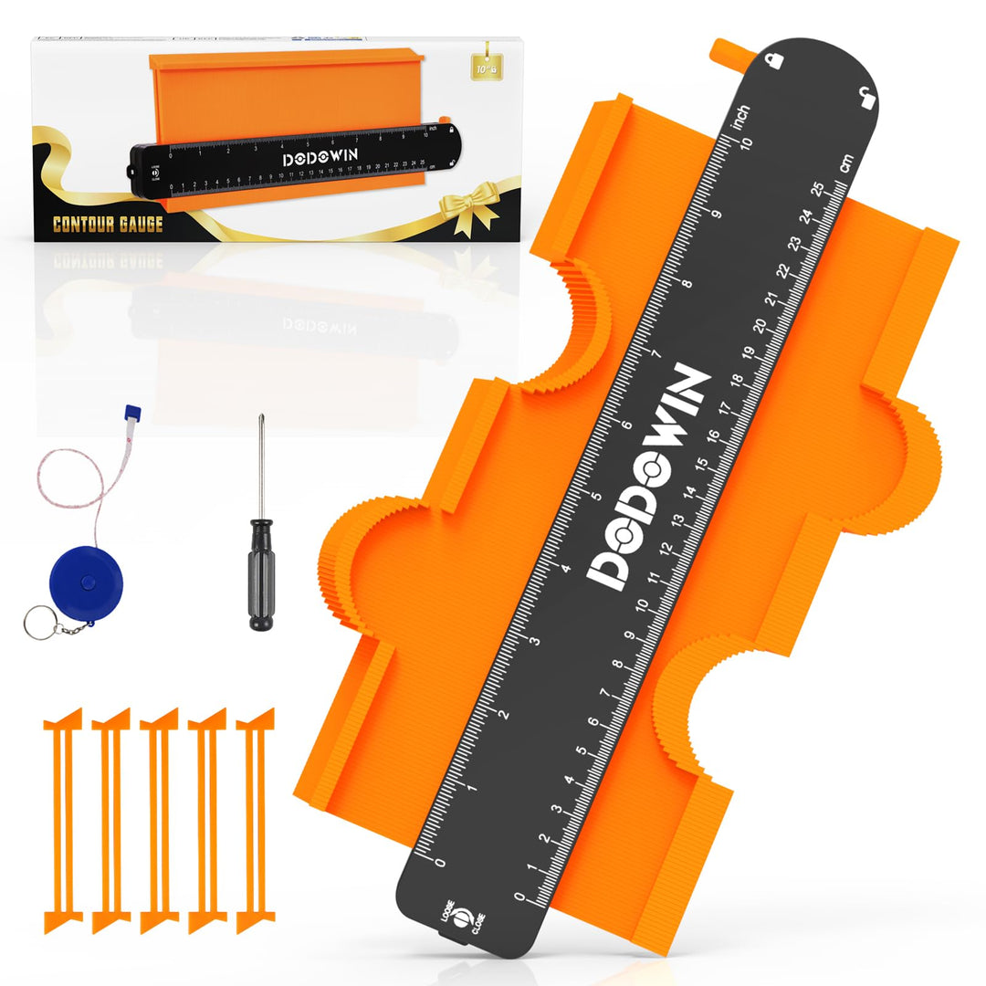DODOWIN Konturenlehre 25cm, Weihnachtsgeschenke für Männer Papa, Konturenlehre Mit Feststeller, Hand