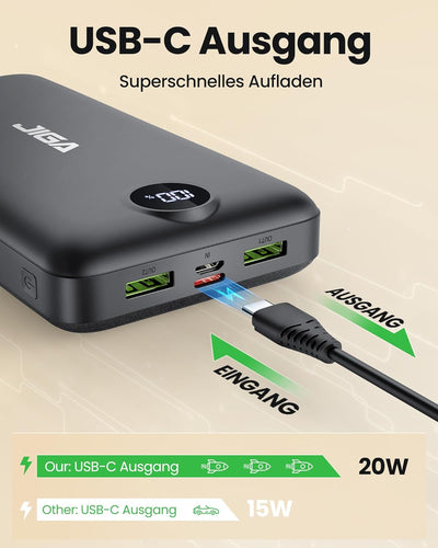 Power Bank 30000mah Portable Charger: Externer Akku Ladegeraet - PowerBank für Samsung Handy - Exter