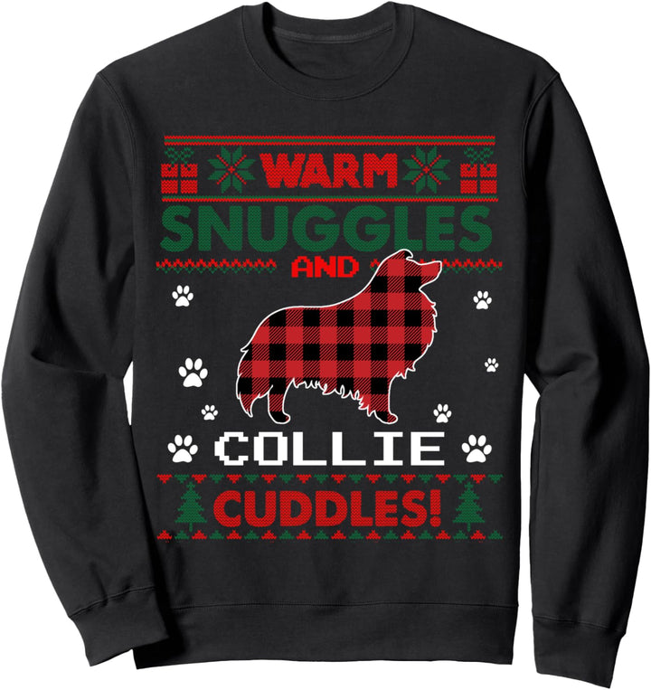 Weihnachtspyjama für Hunde, Collie, Hässlicher Weihnachtspullover Sweatshirt