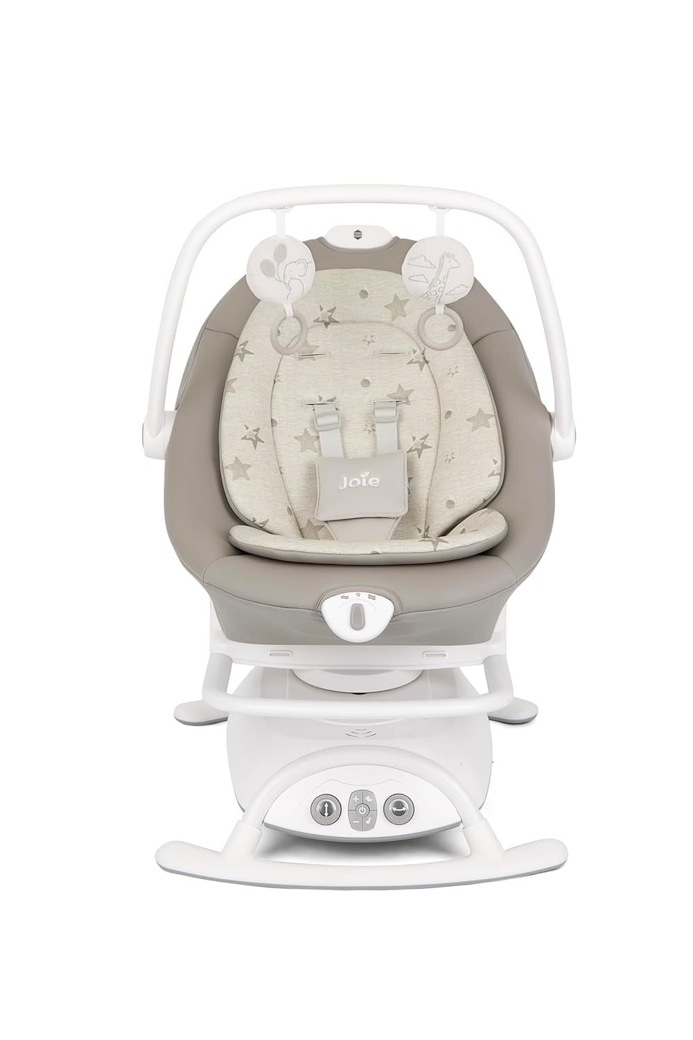 Joie sansa™ 2in1 Babywippe – Abnehmbarer Sitz mit Multi-Motion-Schaukelfunktion, 3 Liegepositionen,