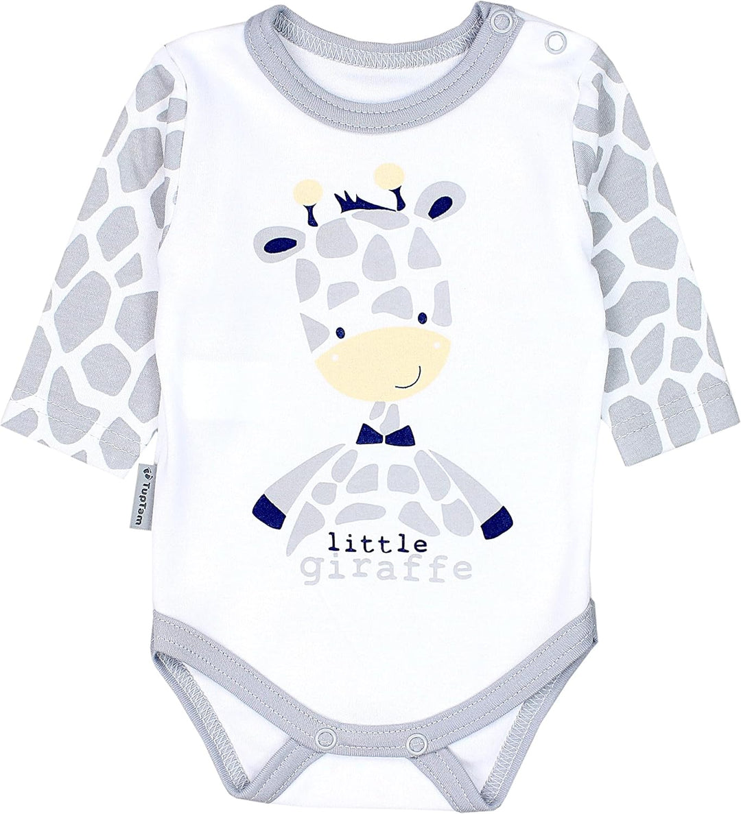 TupTam Baby Mädchen Jungen Bekleidungsset Langarmbody Hose Mütze mit Aufdruck Spruch 3 teilig 50 Gir
