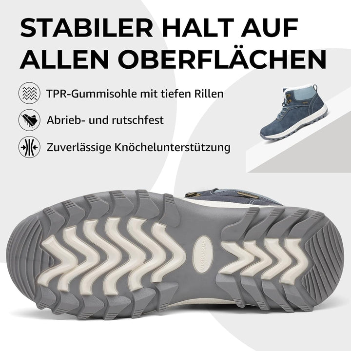 Mishansha Unisex Winterschuhe Herren Warme Gefütterte Winterstiefel Damen Wasserabweisend Wanderschu