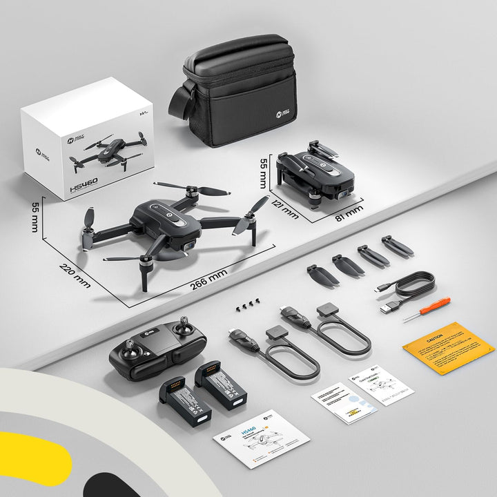 Holy Stone HS460 GPS Drohne mit Kamera 4K für Anfänger, 52 Min. Lange Flugzeit, Bürstenloser Motor,