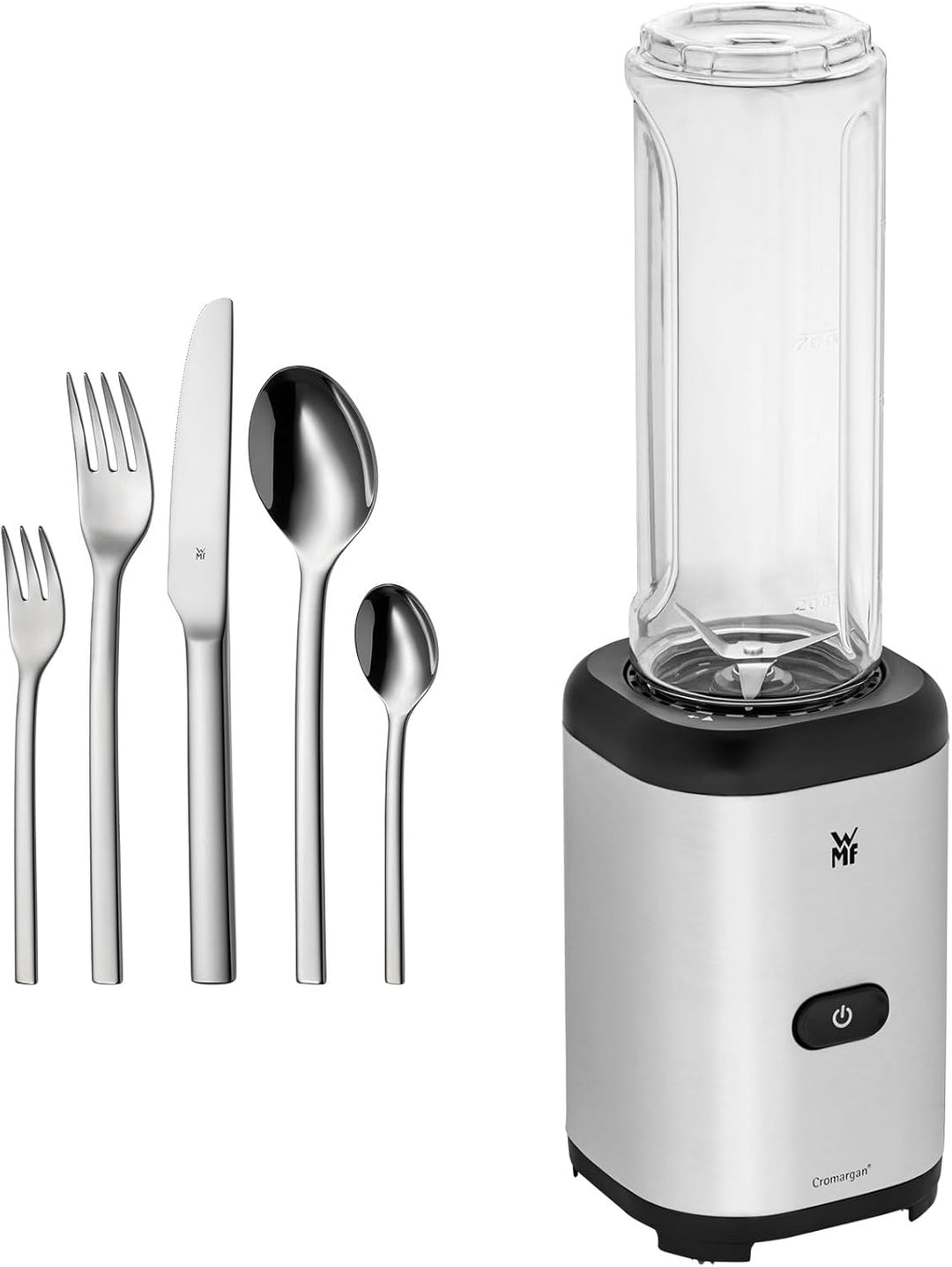 WMF Set 2-teilig Tavira Besteck Set 12 Personen, 60-teilig, Monobloc-Messer, Cromargan Edelstahl pol